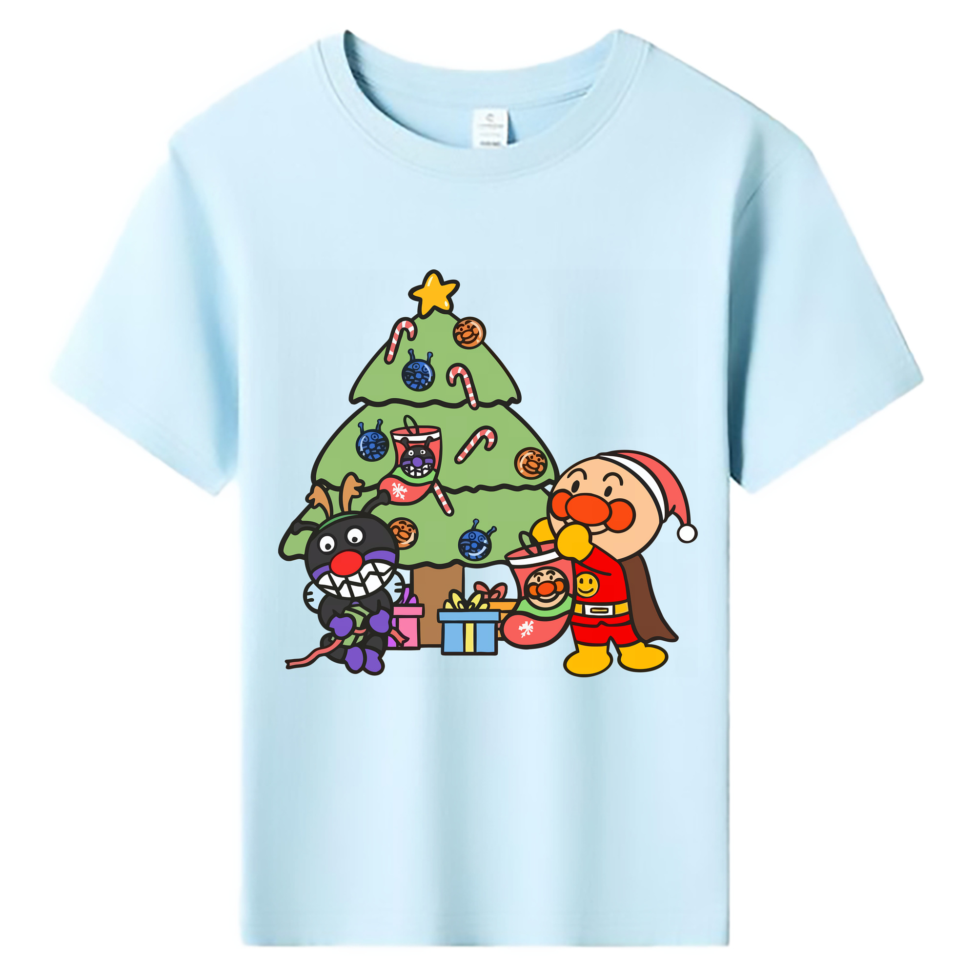 （画像用） アンパンマン Anpanman 綿100％キッズTシャツ（フロントプリント）